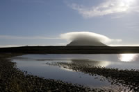 High Arctic Lenticular cloud with reflection 2004