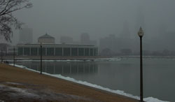 Fog, Shedd Aquarium and Chicago Skyline 2005