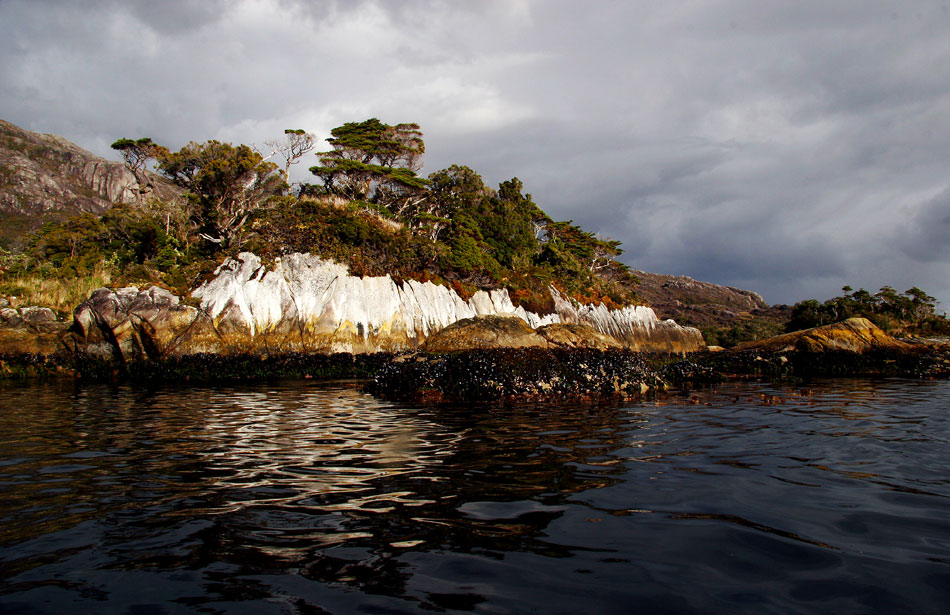 Evans Island, late afternoon sun, Chilean Fjords 2005