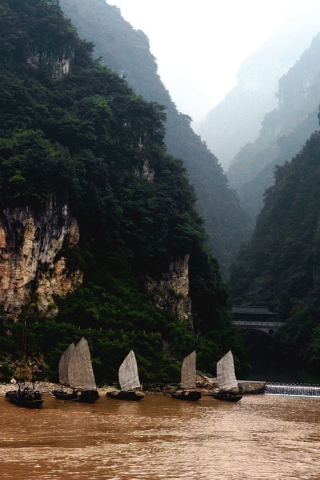 Chinese Junks, Yangtze River 2004